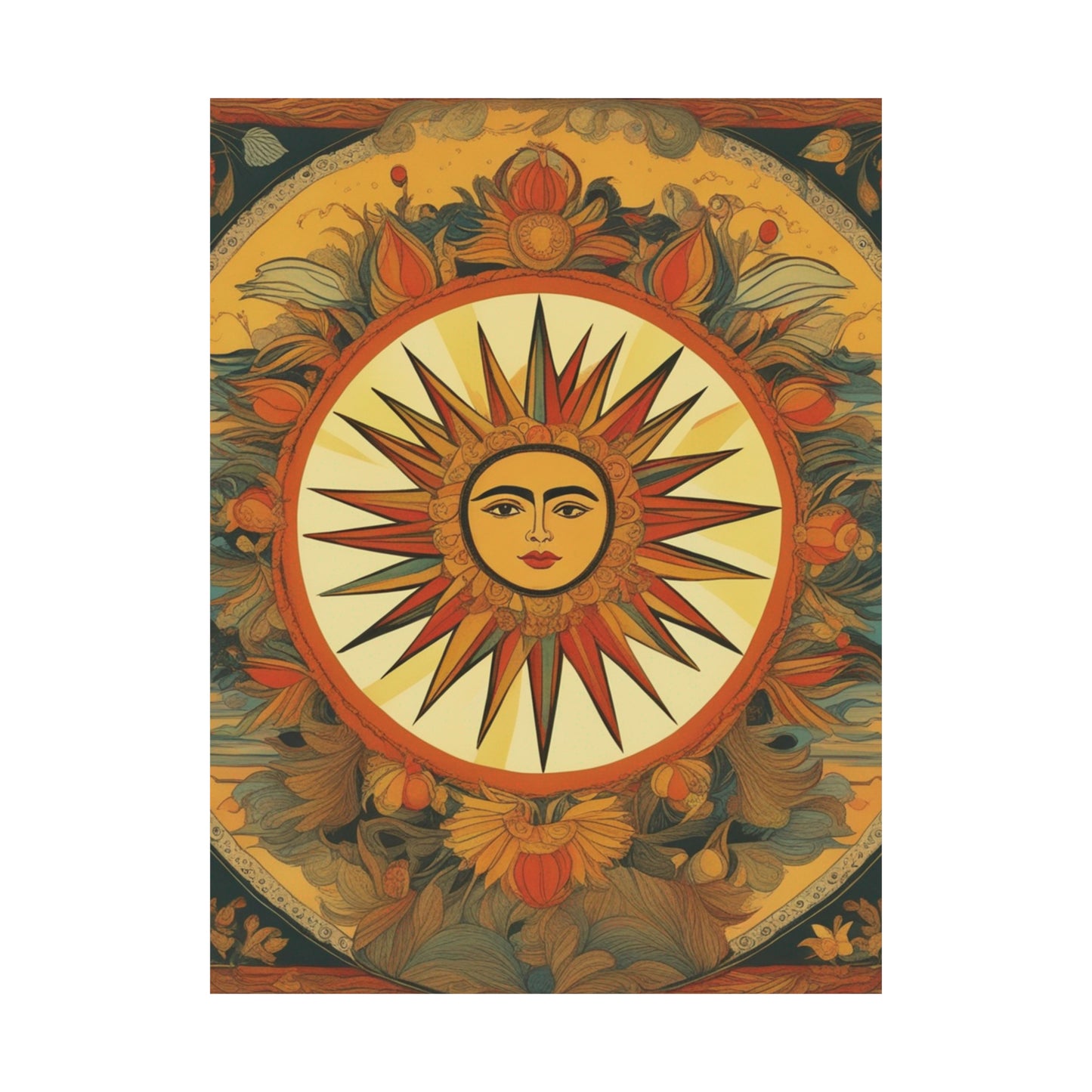 "Frida Kahlo-Inspired "The Sun" Poster Print" by PenPencilArt