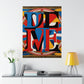 "Robert Indiana-Inspired Justice Poster Print" by PenPencilArt