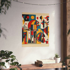 "Abstract Kandinsky-Inspired Justice Poster Print" by PenPencilArt