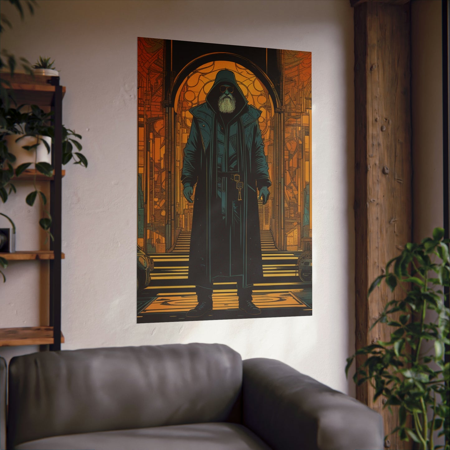 "Neo-Figurative Cyberpunk Style Hermitin Poster Print" by PenPencilArt