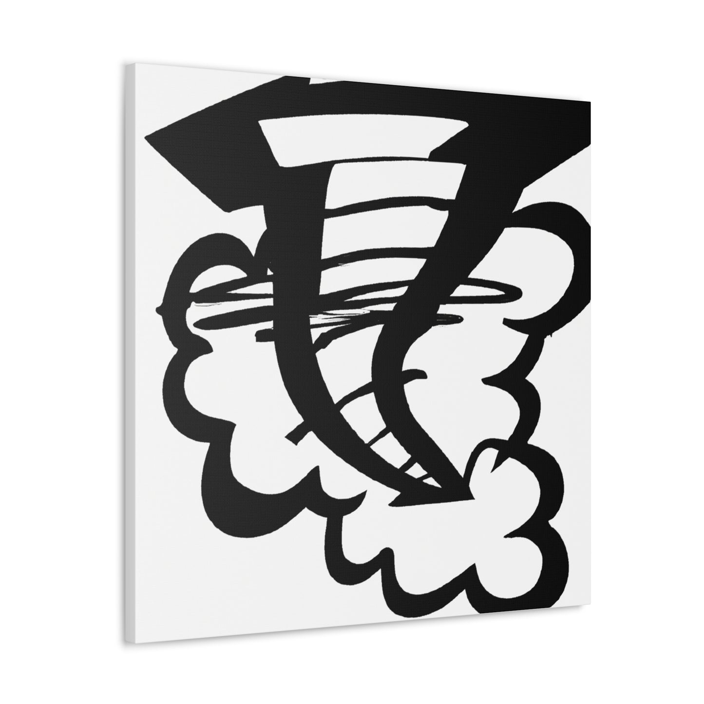 "Look into the Eye of the Texas Tornado, Inspired by Keith Haring Canvas Print" by PenPencilArt