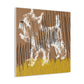 "Happy Dog Canvas Print Inspired by Clyfford Still" by PenPencilArt