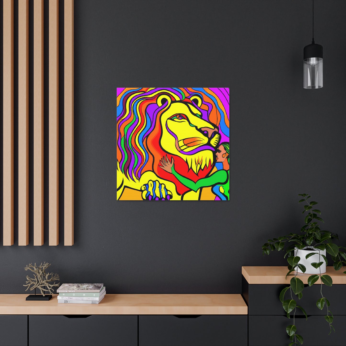"Peter Max-Inspired Canvas Prints of Strength" by PenPencilArt