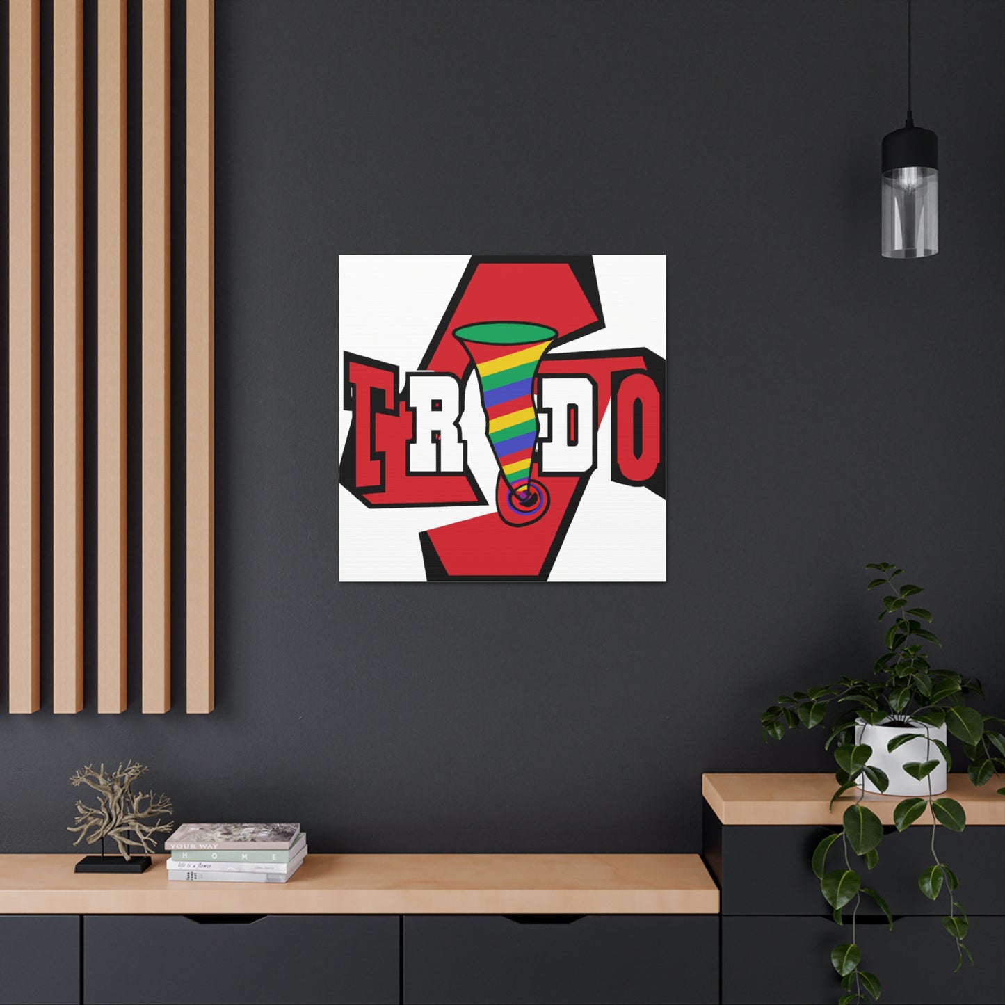 "Texas Tornado Canvas Print - Inspired by Robert Indiana's Artwork" by PenPencilArt