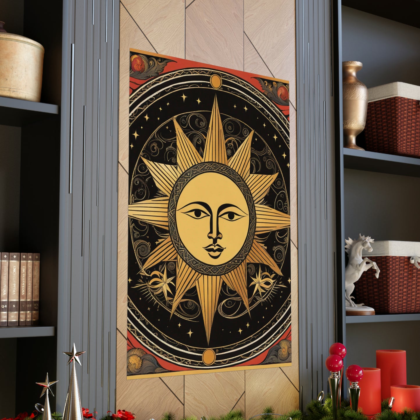 "Contemporary Wall Art Poster Print Featuring 'The Sun' by James Gill" by PenPencilArt