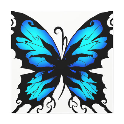 "Buy 'Blue Butterfly' Canvas Print Inspired by Mel Ramos" by PenPencilArt