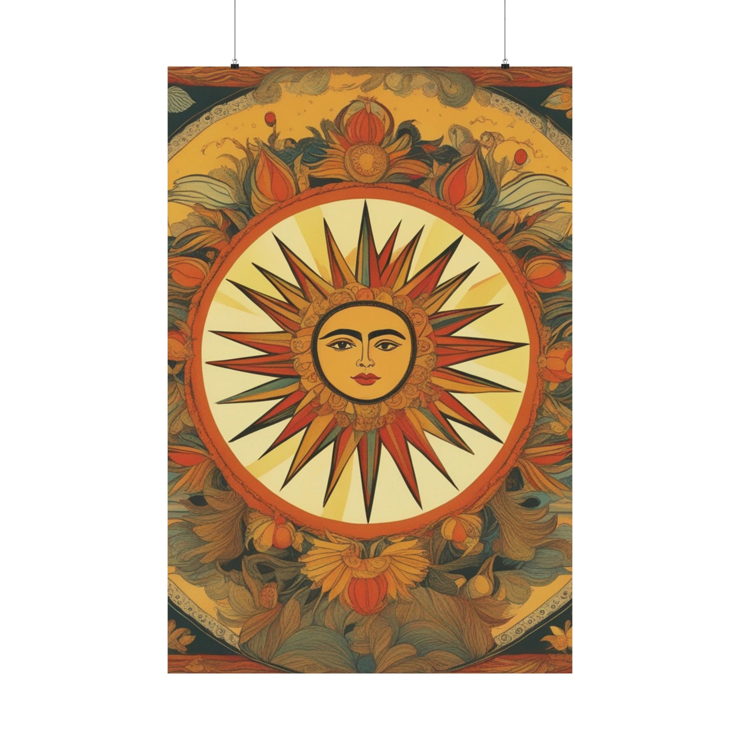 "Frida Kahlo-Inspired "The Sun" Poster Print" by PenPencilArt