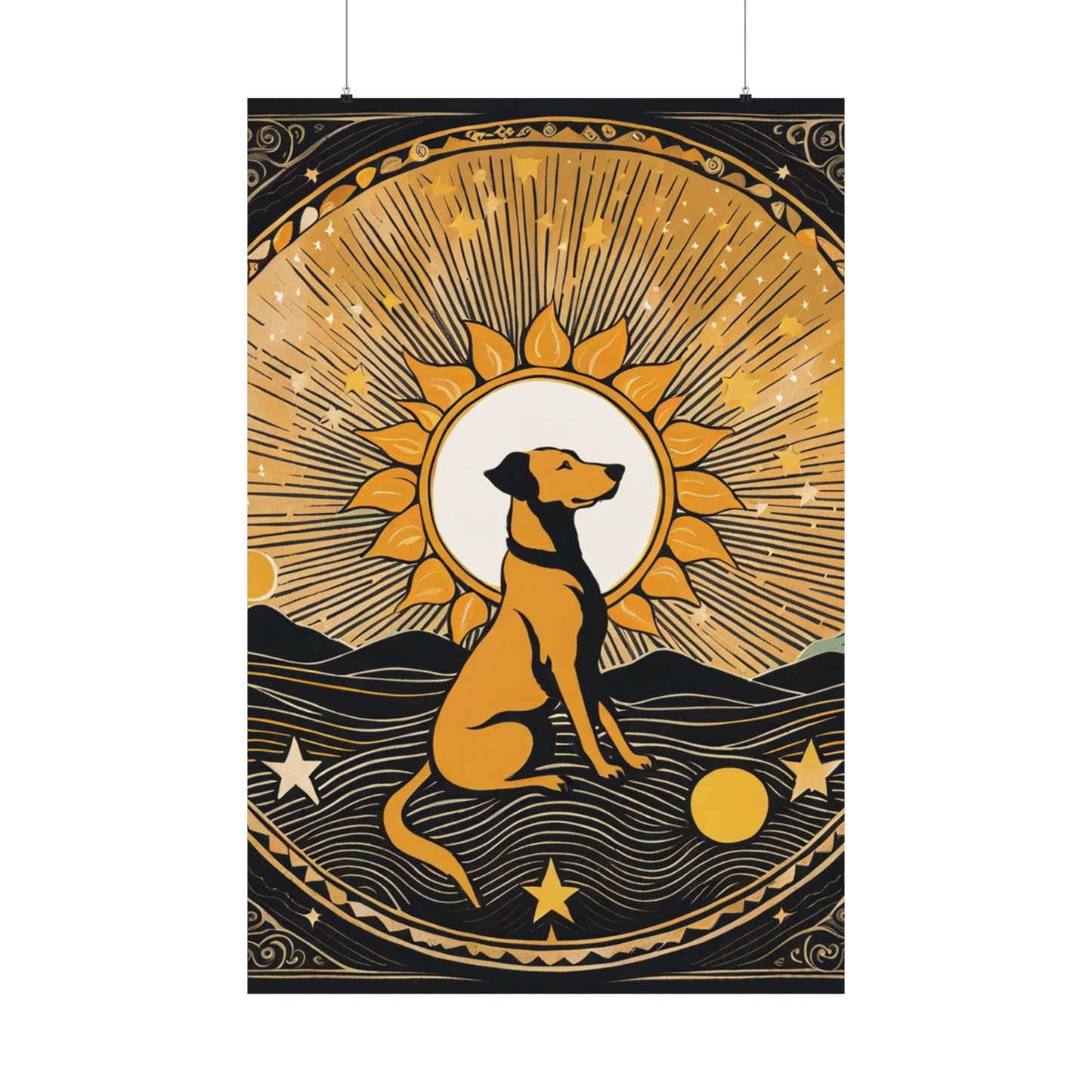 "Elke Vogelsang-Inspired 'The Sun' Poster Print" by PenPencilArt