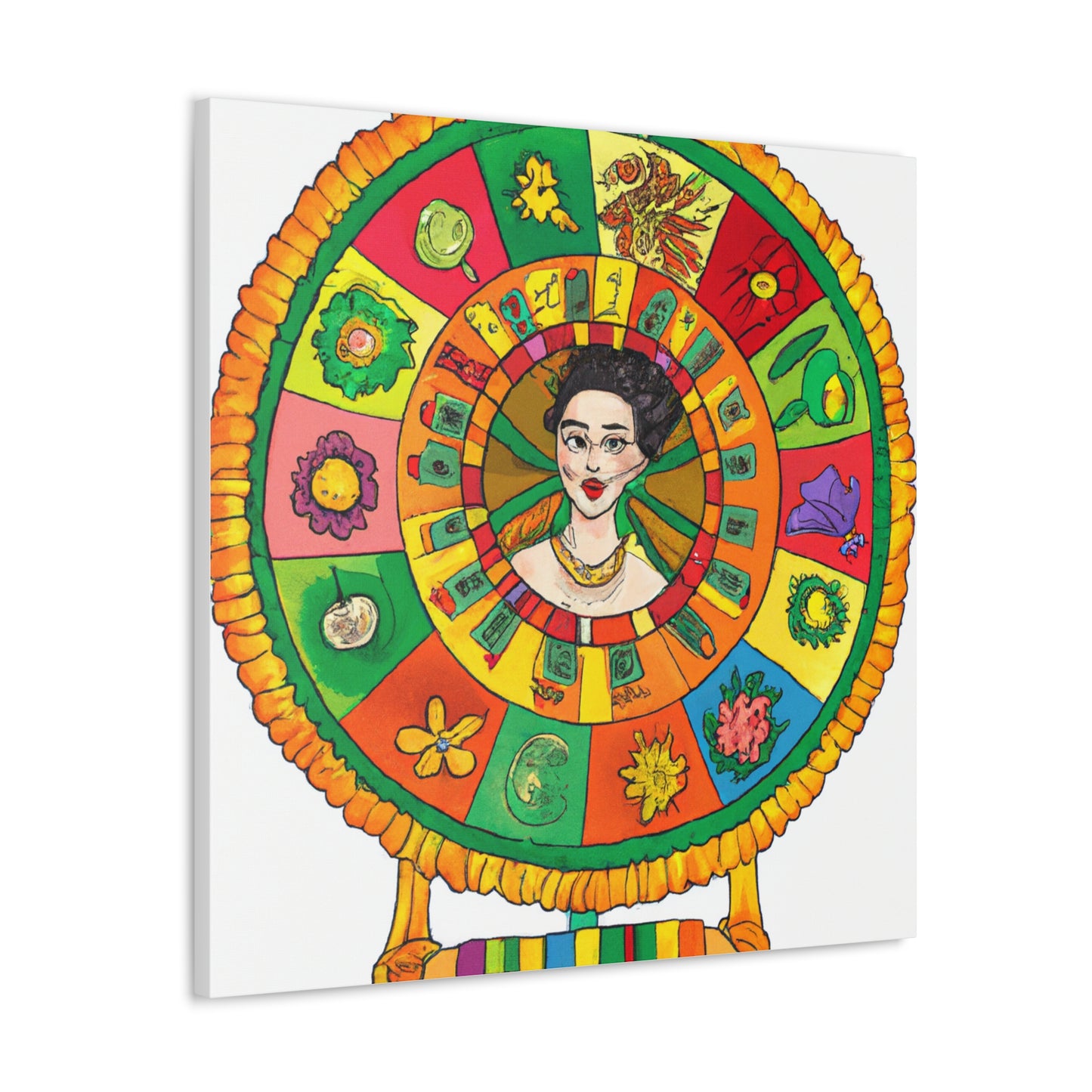 "Frida Kahlo Inspired Fortune Canvas Print" by PenPencilArt