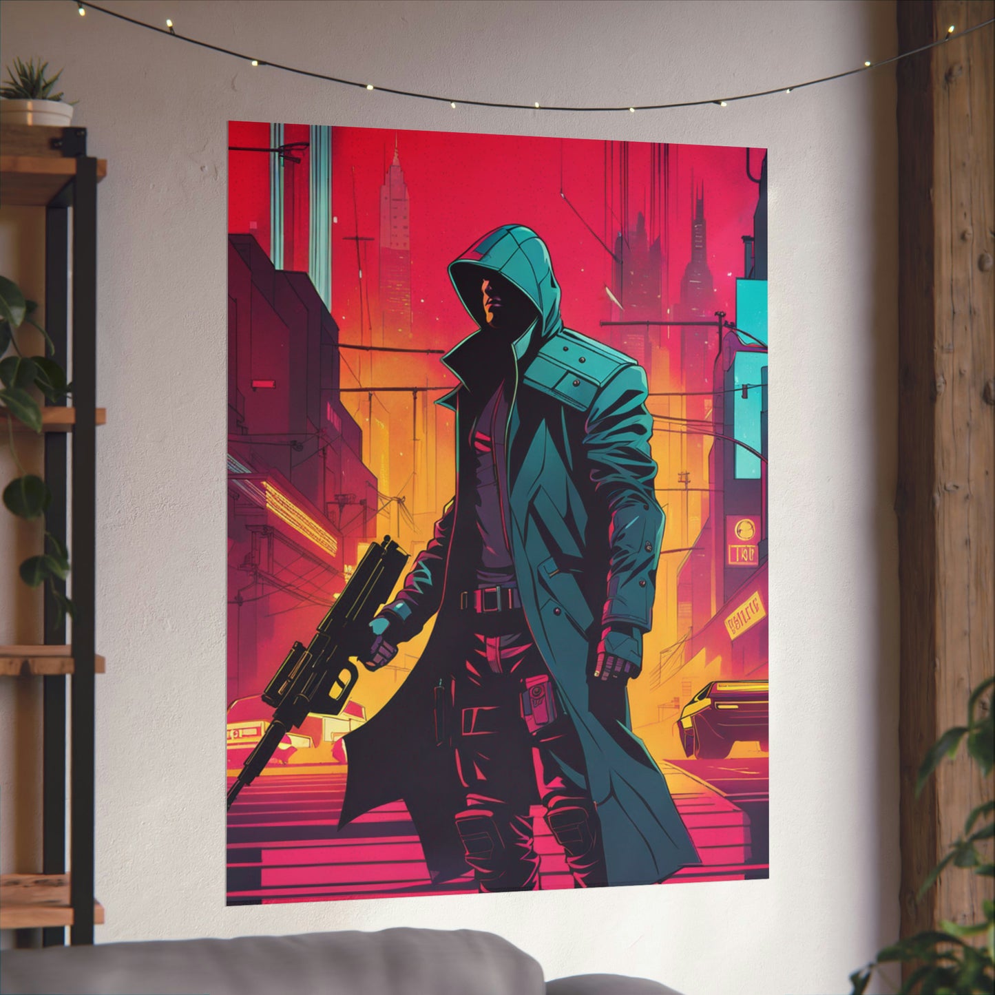 Justice Poster Prints with Cyberpunk and Neo-Figurative Styles by PenPencilArt