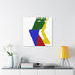 "Kazimir Malevich-Inspired 'The Fool' Canvas Print - Embrace New Beginnings with Naiveté" by PenPencilArt