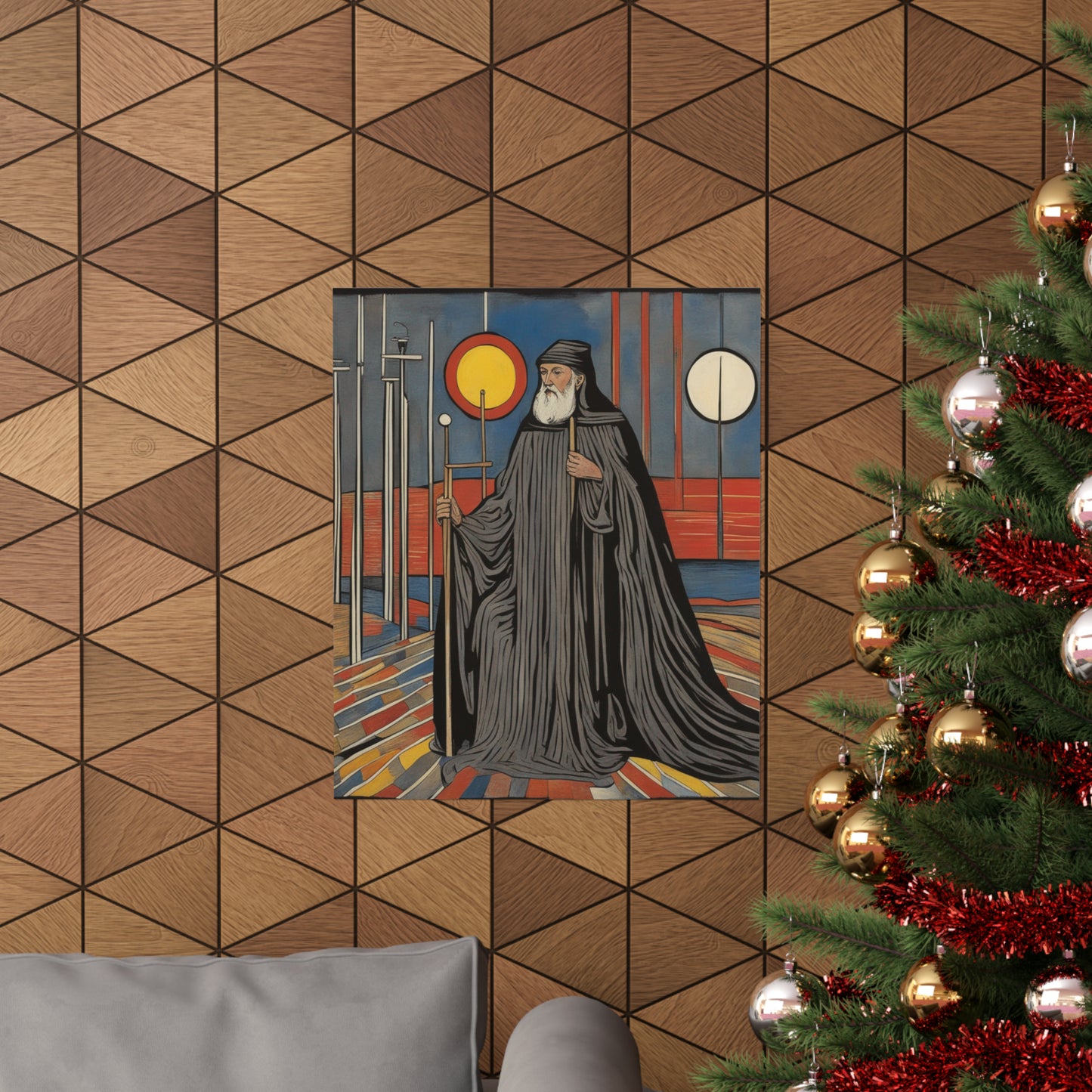 "The Hermit Poster Inspired by Jasper Johns | Modern Art Decor" by PenPencilArt