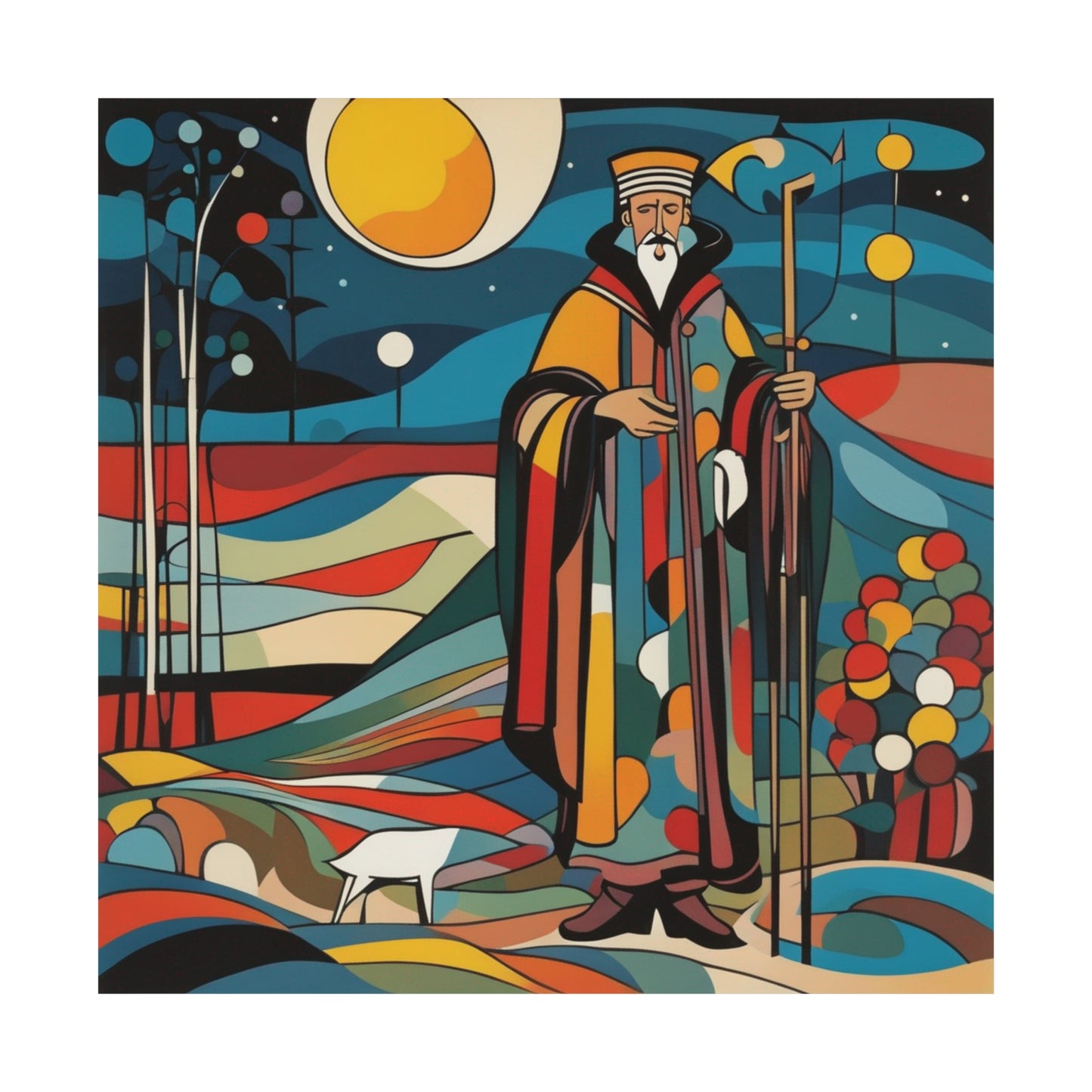 "The Hermit Poster by Wassily Kandinsky - Modern Art Inspired Print" by PenPencilArt