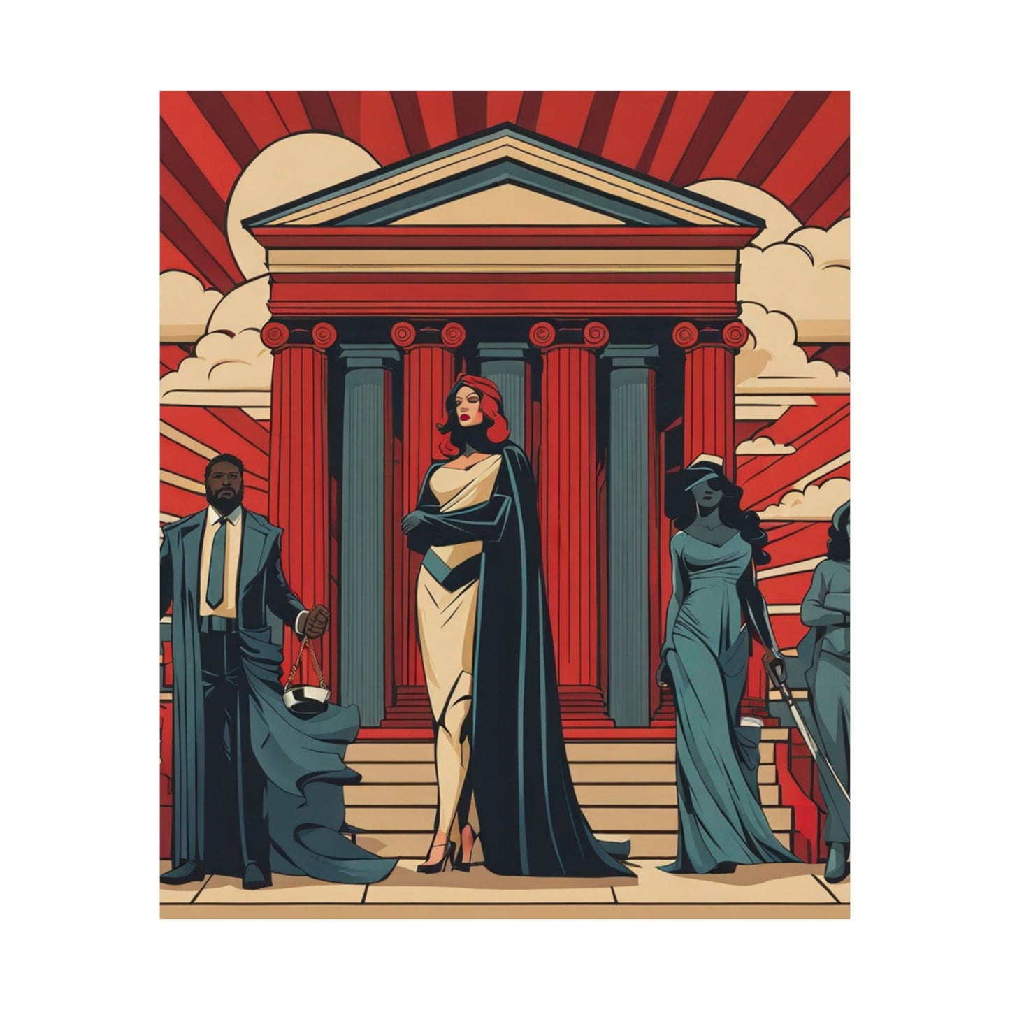 "Justice Art Print: Inspired by Artist Jason Benjamin" by PenPencilArt