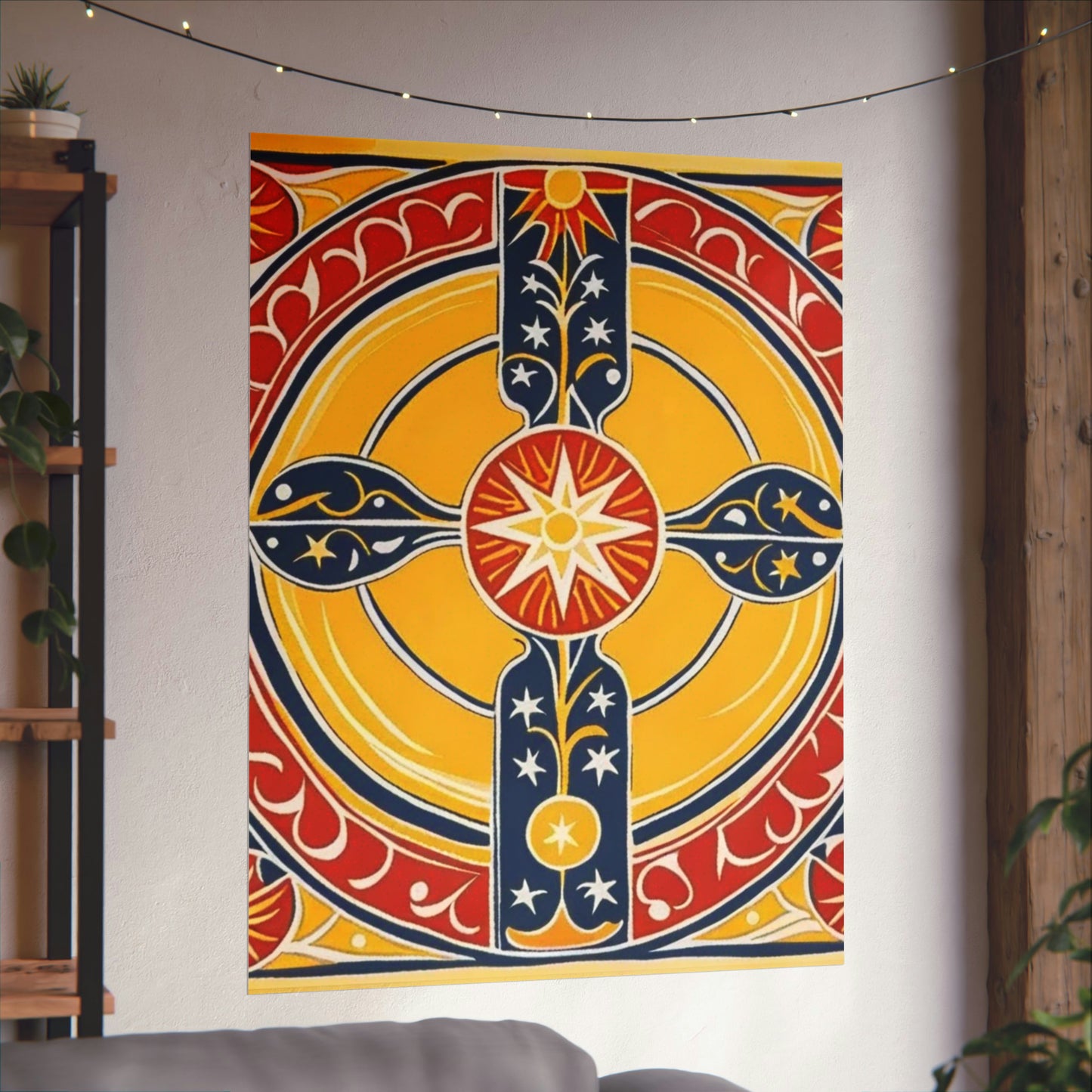 "Fine Art Wall Print: The Sun in a Henri Matisse-Inspired Style" by PenPencilArt