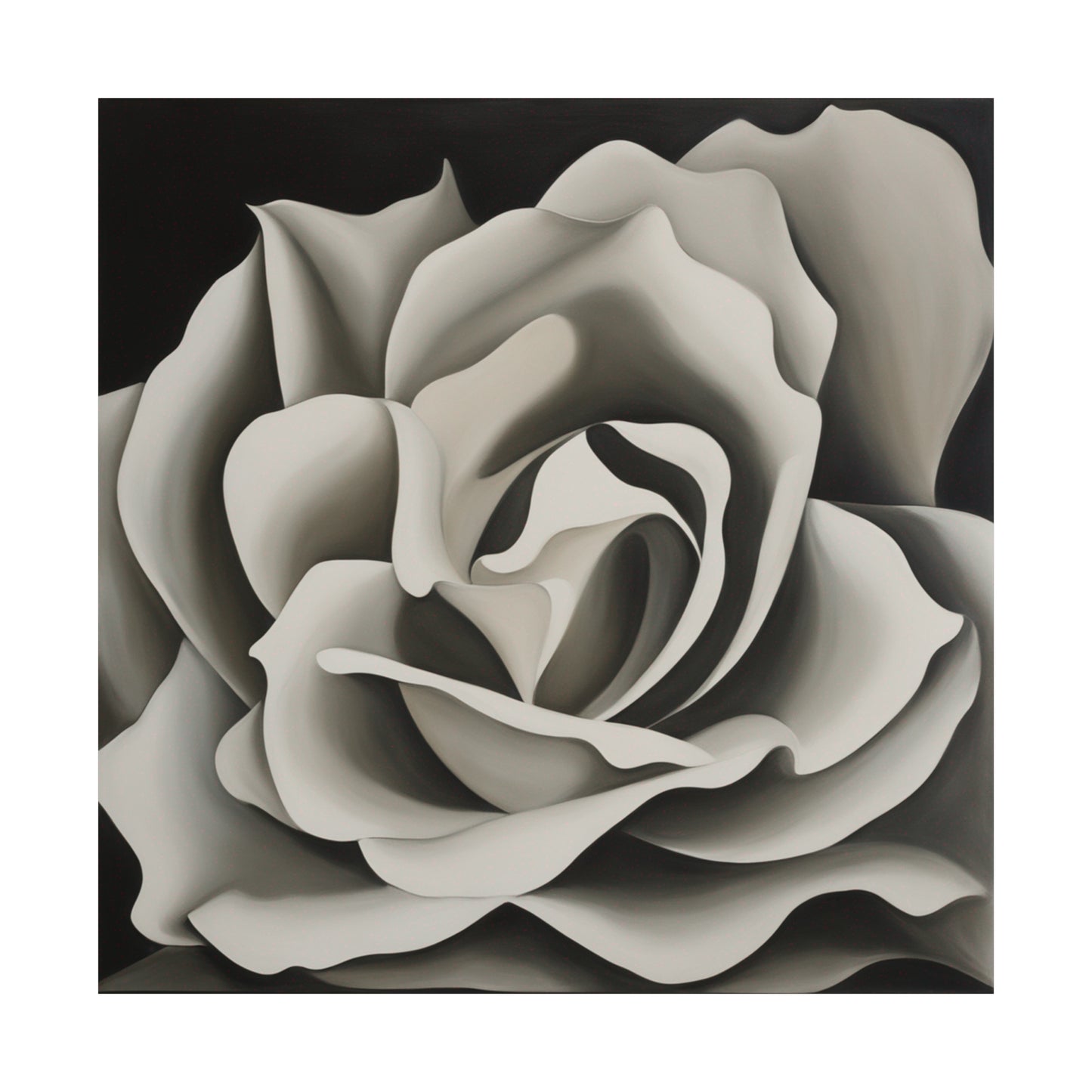 "Georgia O'Keeffe-Inspired Death Poster: Modern Floral Home Decor" by PenPencilArt