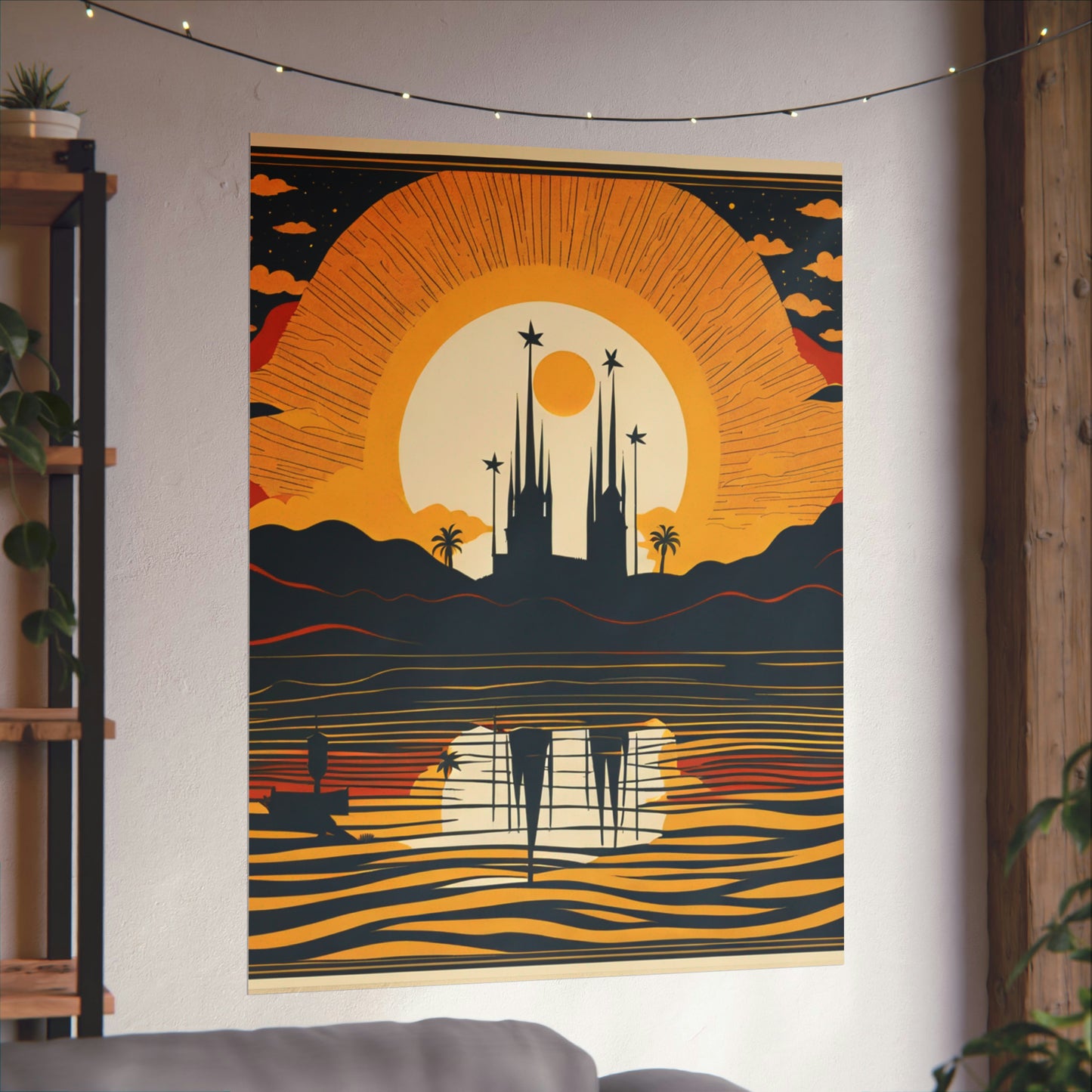 "Clyfford Still-Inspired 'The Sun' Poster Print" by PenPencilArt