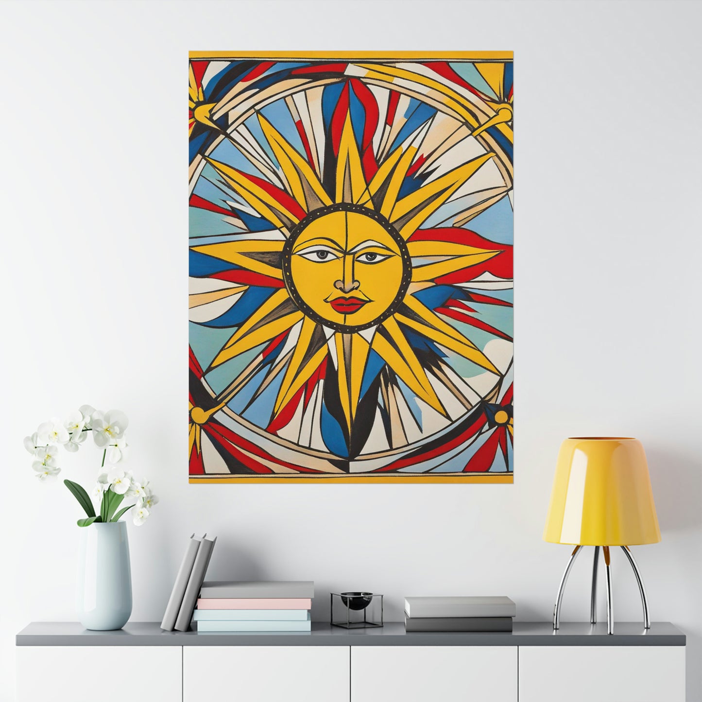 "Willem de Kooning Inspired Sun Poster Print" by PenPencilArt