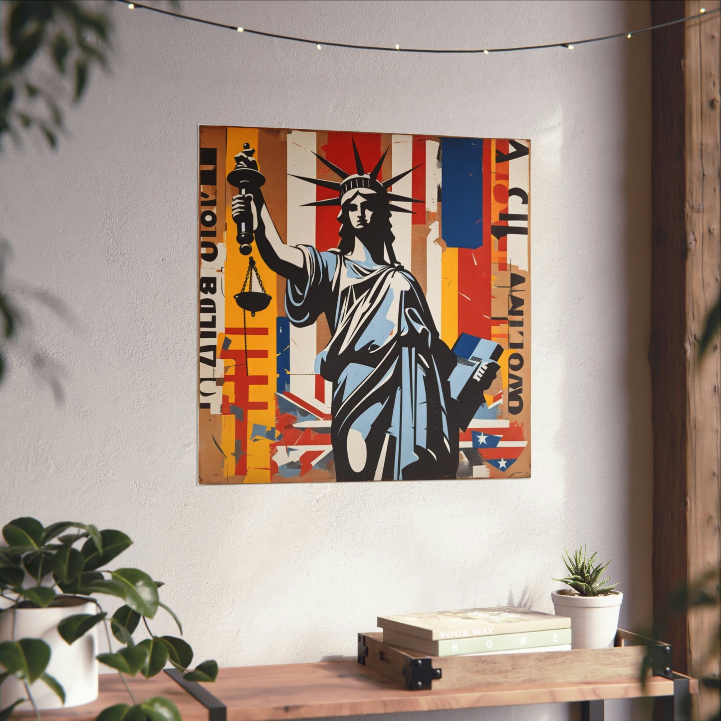 Mimmo Rotella-Inspired Justice Poster Prints by PenPencilArt