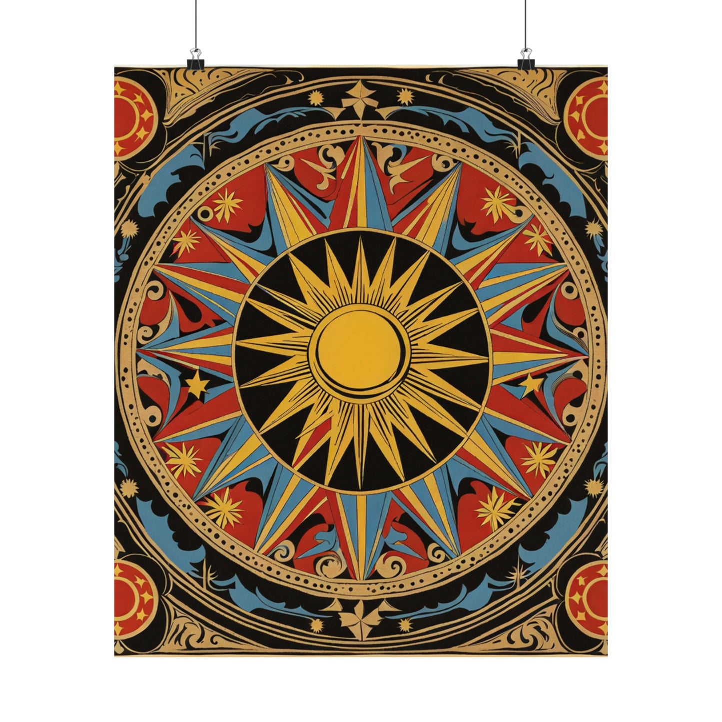 "Robert Indiana-Inspired 'The Sun' Poster Print" by PenPencilArt