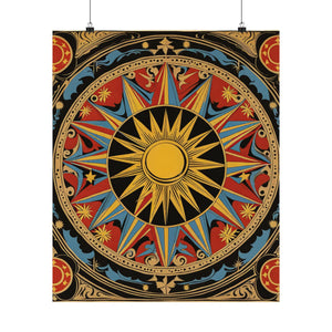 "Robert Indiana-Inspired 'The Sun' Poster Print" by PenPencilArt