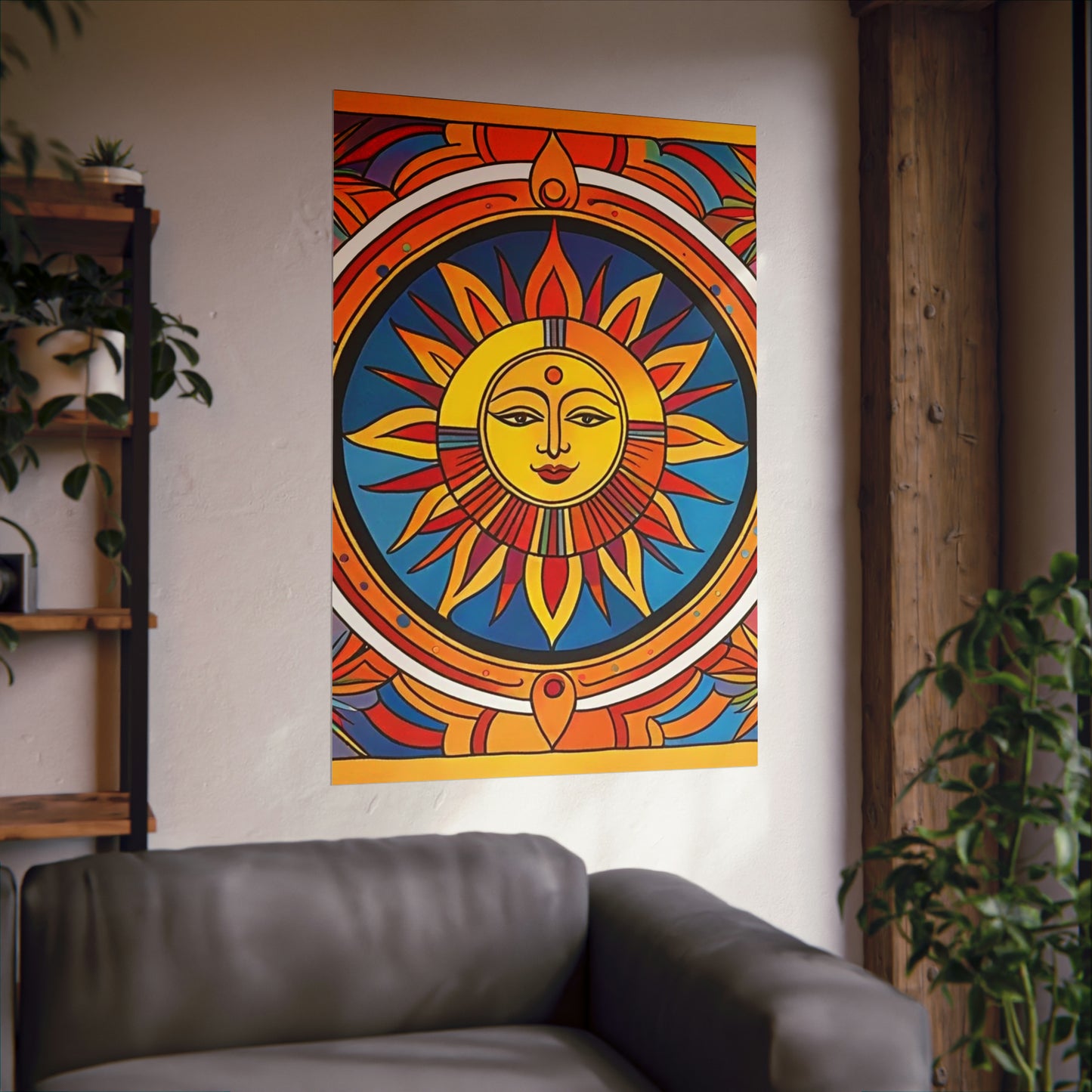 "Vibrant Peter Max-Inspired Sun Art Prints" by PenPencilArt