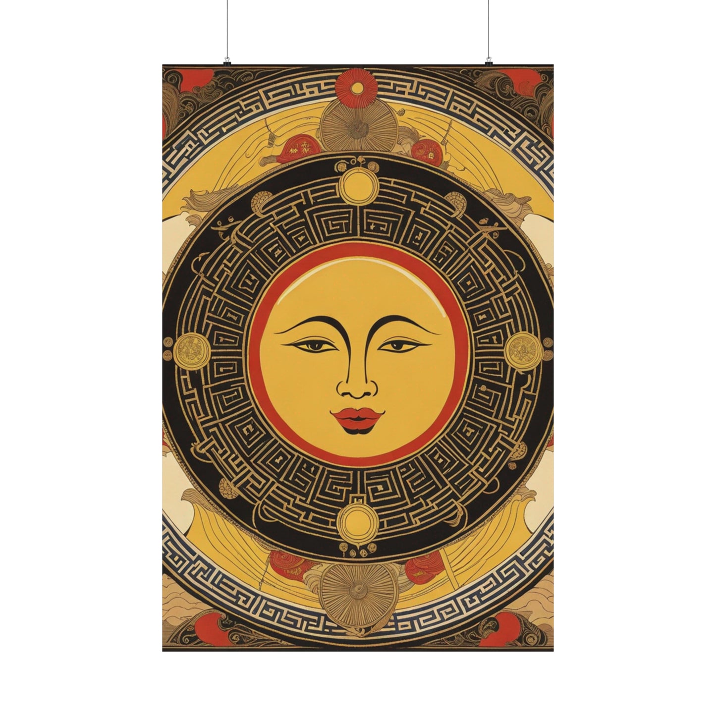 "Qiu Ying Inspired 'The Sun' Poster Prints" by PenPencilArt