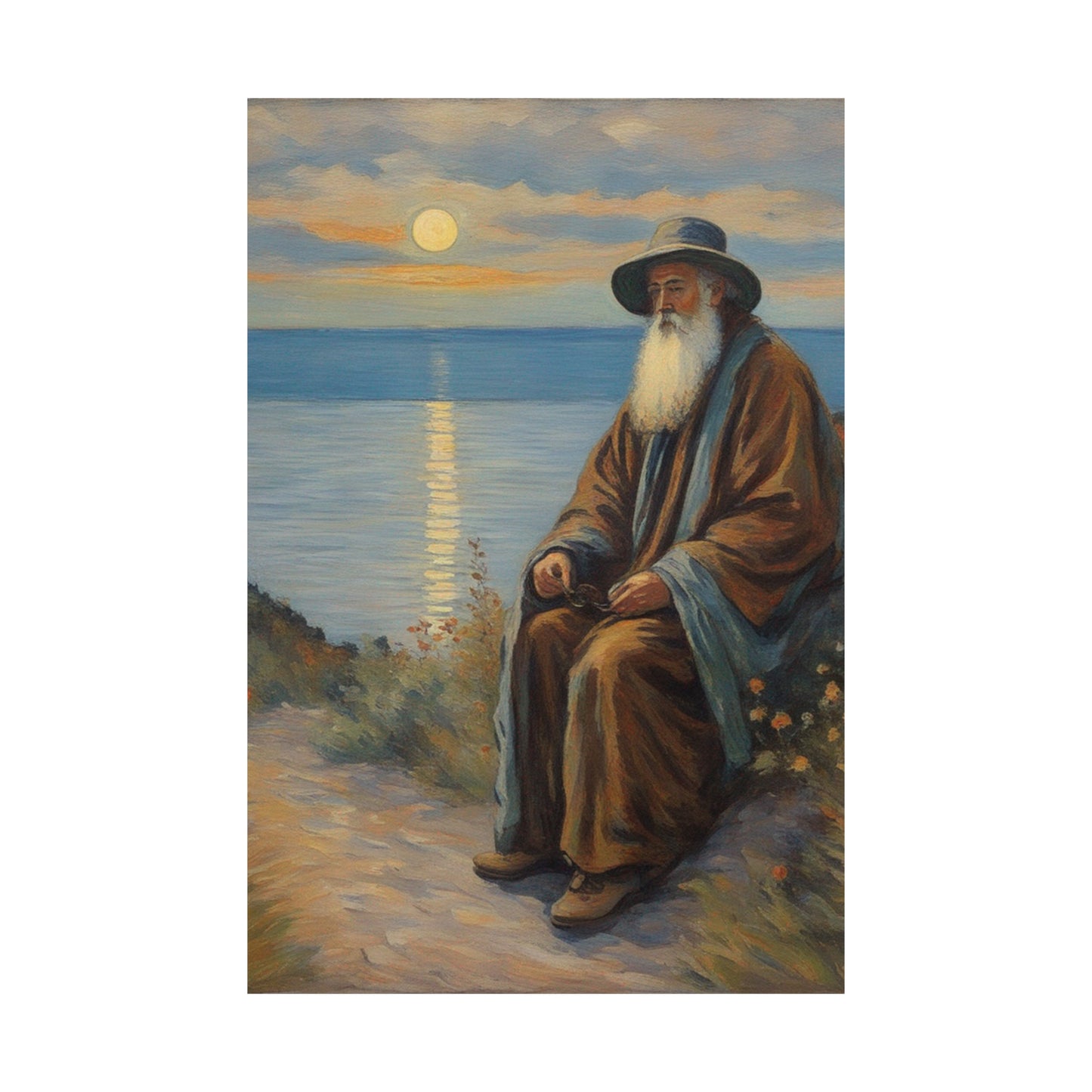 "Claude Monet Inspired Hermit Poster Print - Home Decor Art". by PenPencilArt