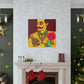 "A Frida Kahlo-Inspired Canvas Print of a Fool's New Beginnings" by PenPencilArt