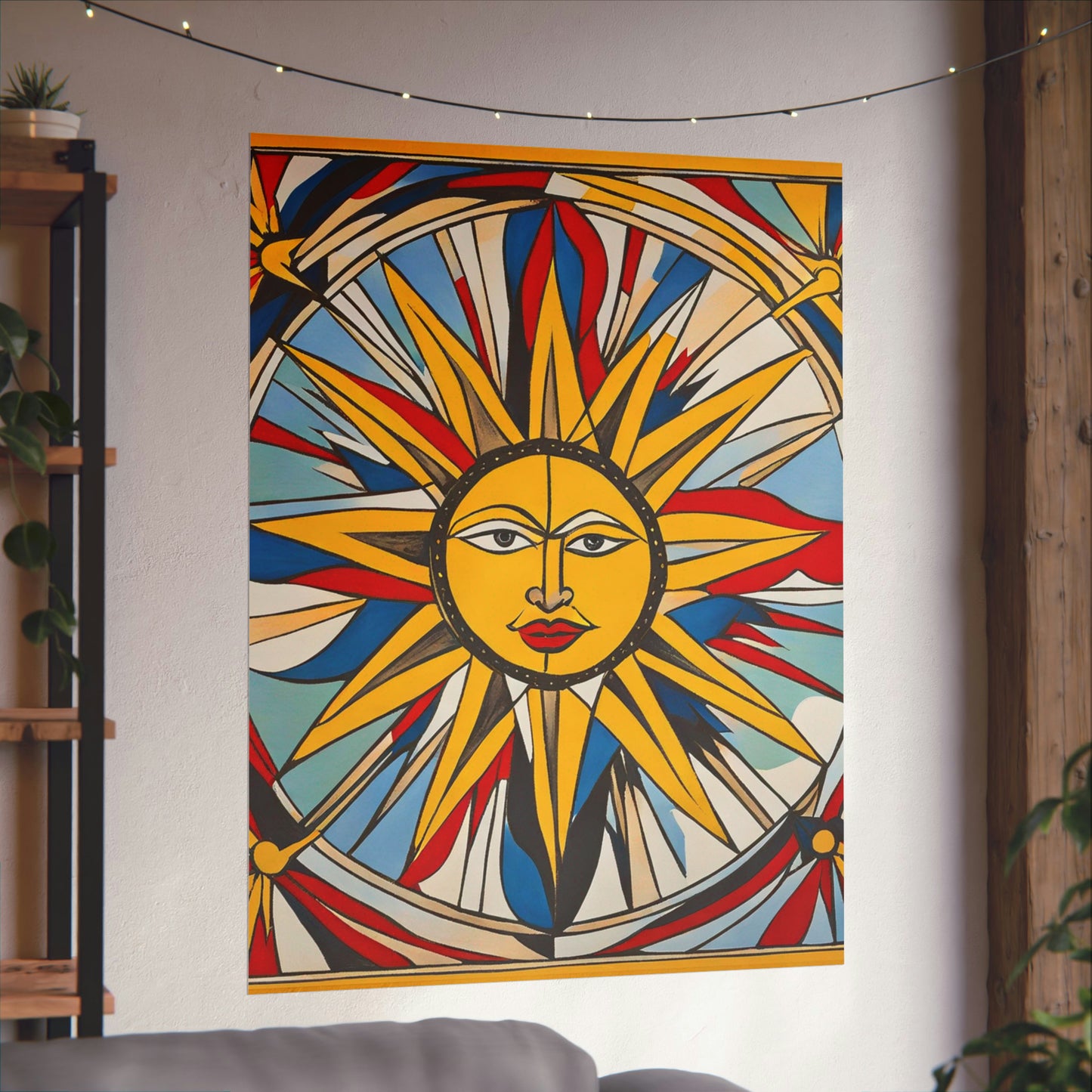 "Willem de Kooning Inspired Sun Poster Print" by PenPencilArt