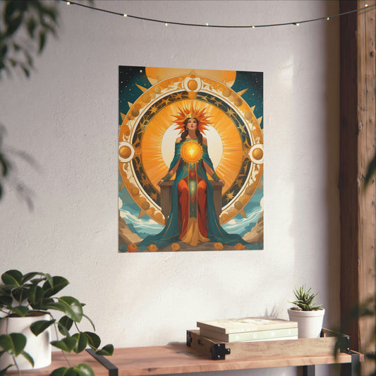 "Krenz Cushart, Kawacy & Neoism Inspired Sun Poster Print" by PenPencilArt