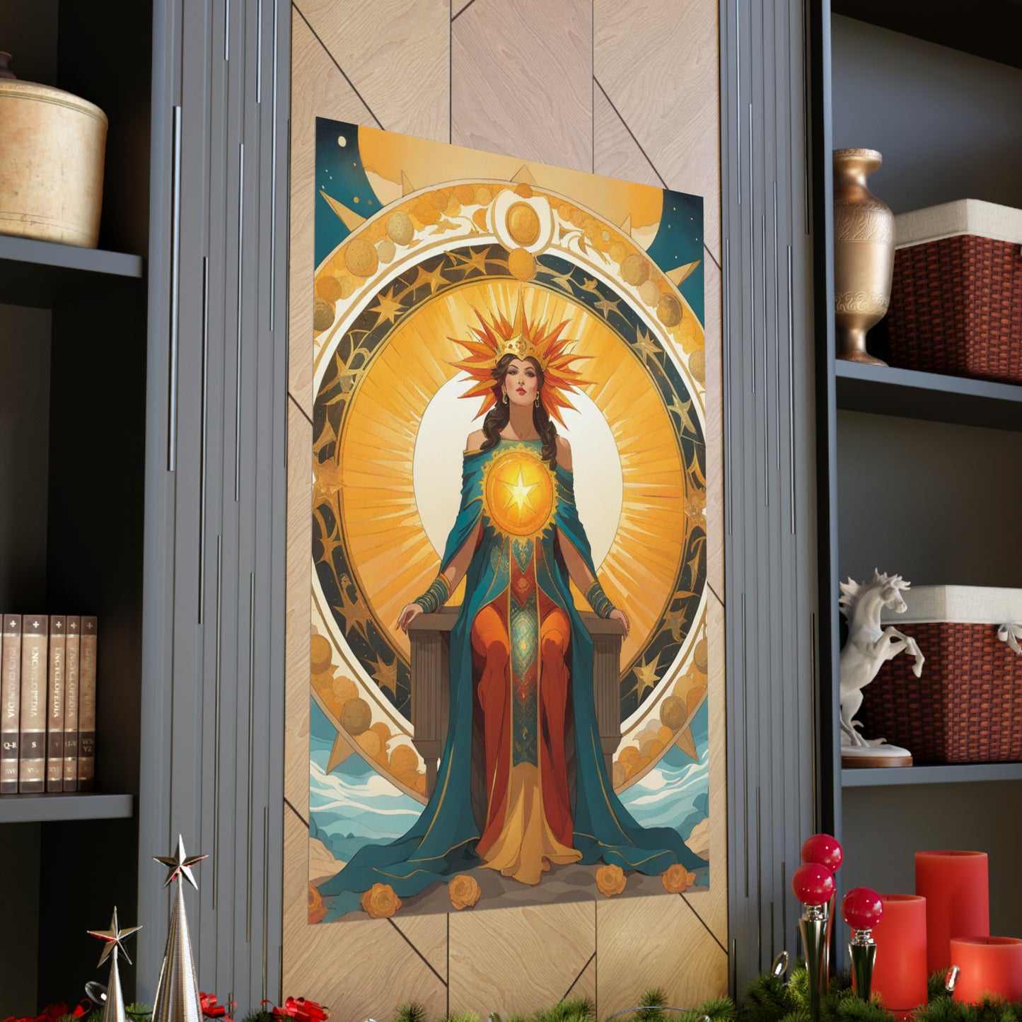 "Krenz Cushart, Kawacy & Neoism Inspired Sun Poster Print" by PenPencilArt