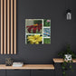 "Flowers Inspired by David Hockney - Canvas Prints" by PenPencilArt