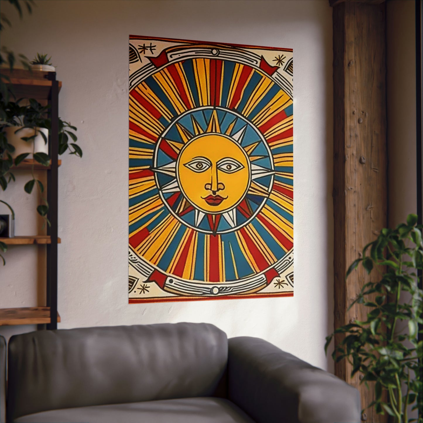 "Pablo Picasso-Inspired 'The Sun' Poster Print" by PenPencilArt