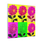 "Andy Warhol-Style Flower Canvas Prints - Add a Pop of Color to Any Room" by PenPencilArt