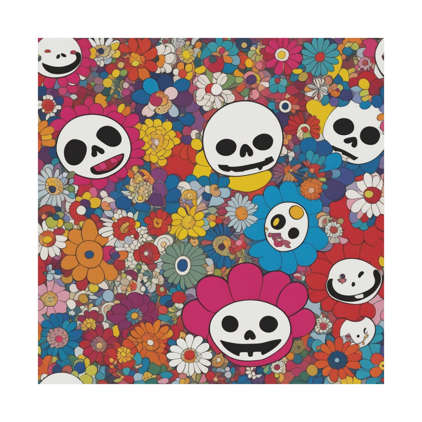 "Takashi Murakami-Inspired Death Print Poster" by PenPencilArt