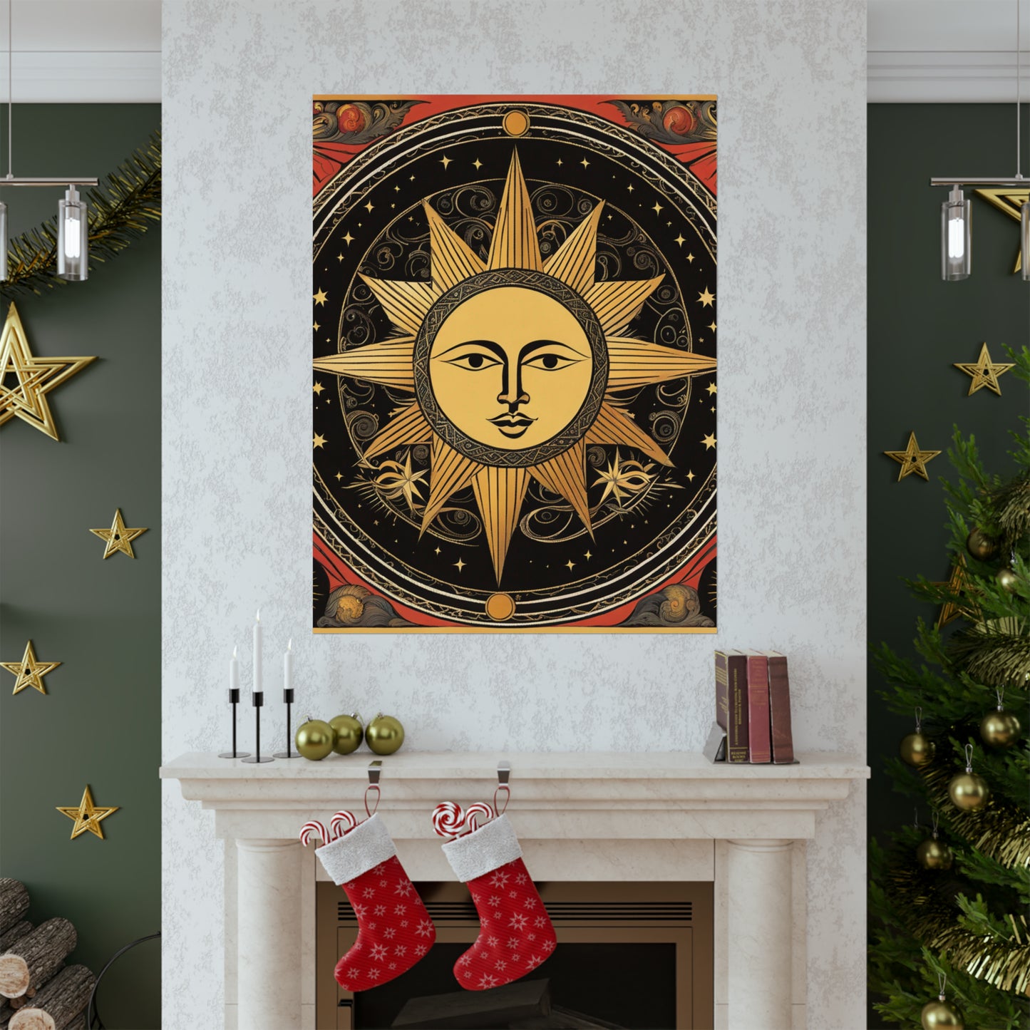 "Contemporary Wall Art Poster Print Featuring 'The Sun' by James Gill" by PenPencilArt