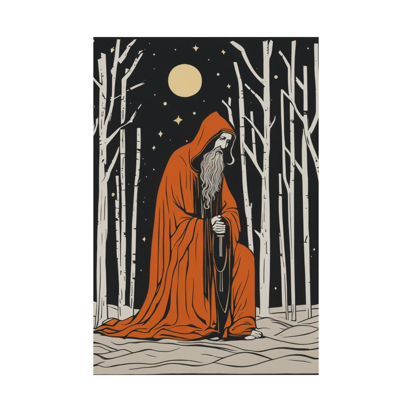 "Art Print of "The Hermit" Inspired by Clyfford Still - Decor Your Home" by PenPencilArt