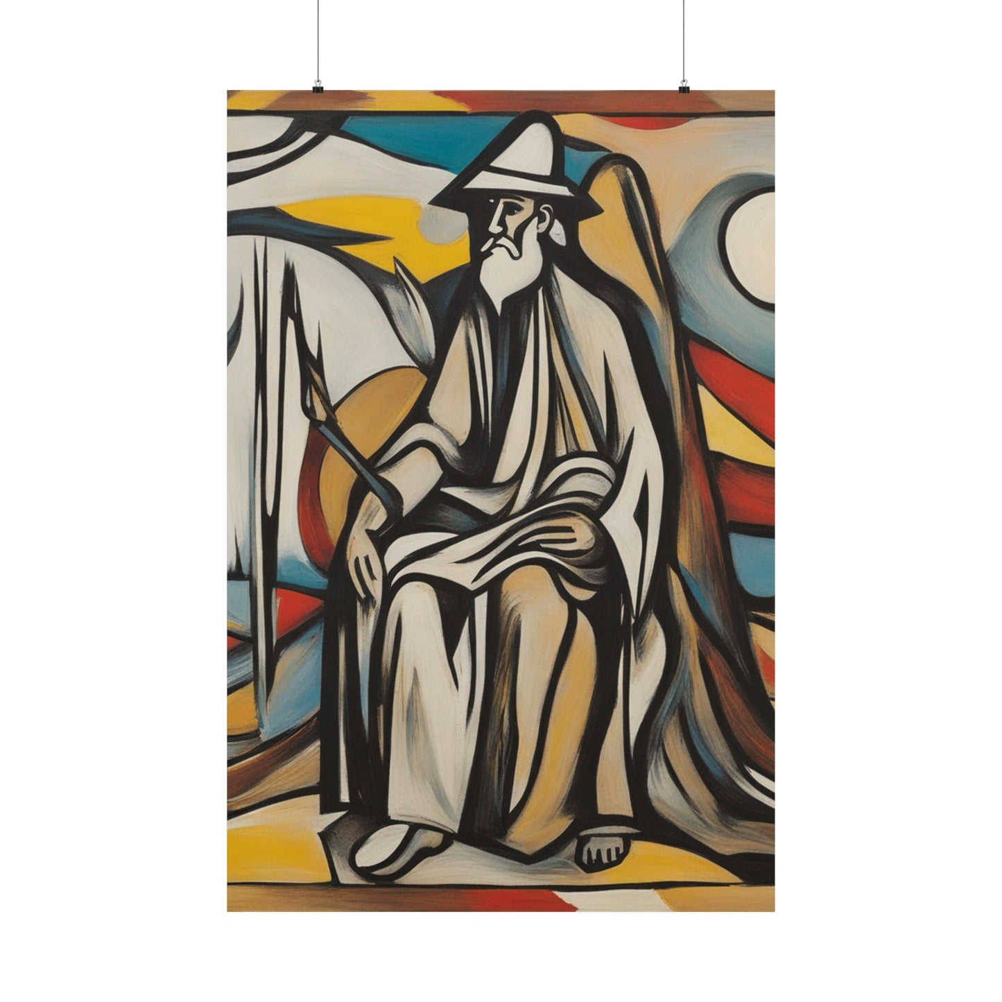 "Style-Inspired Poster Print: Willem de Kooning's "The Hermit" by PenPencilArt