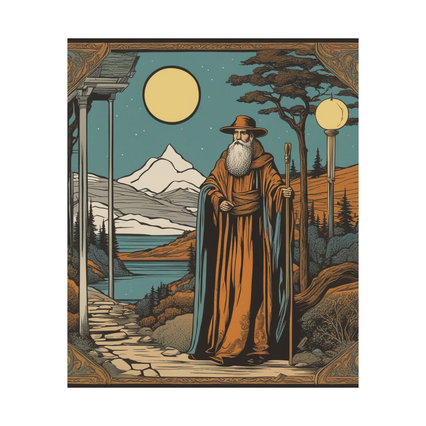 "The Hermit by Hariton Pushwagner: Fine Art Poster Prints" by PenPencilArt