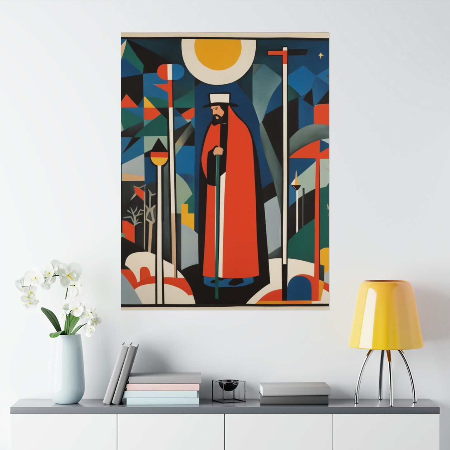 "Kazimir Malevich-Inspired The Hermitin Poster Print" by PenPencilArt