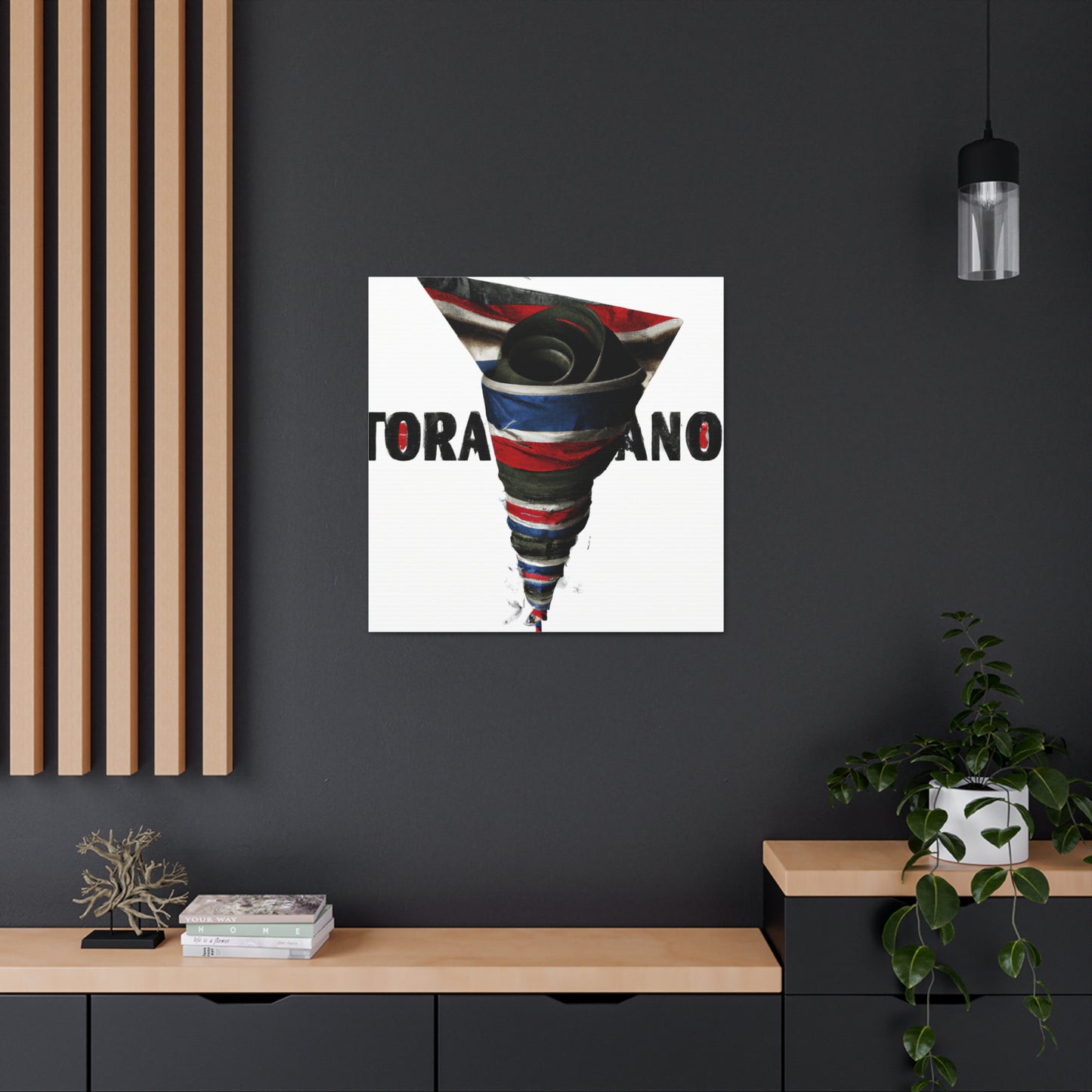 "Texas Tornado Canvas Print: Mimmo Rotella Inspired" by PenPencilArt