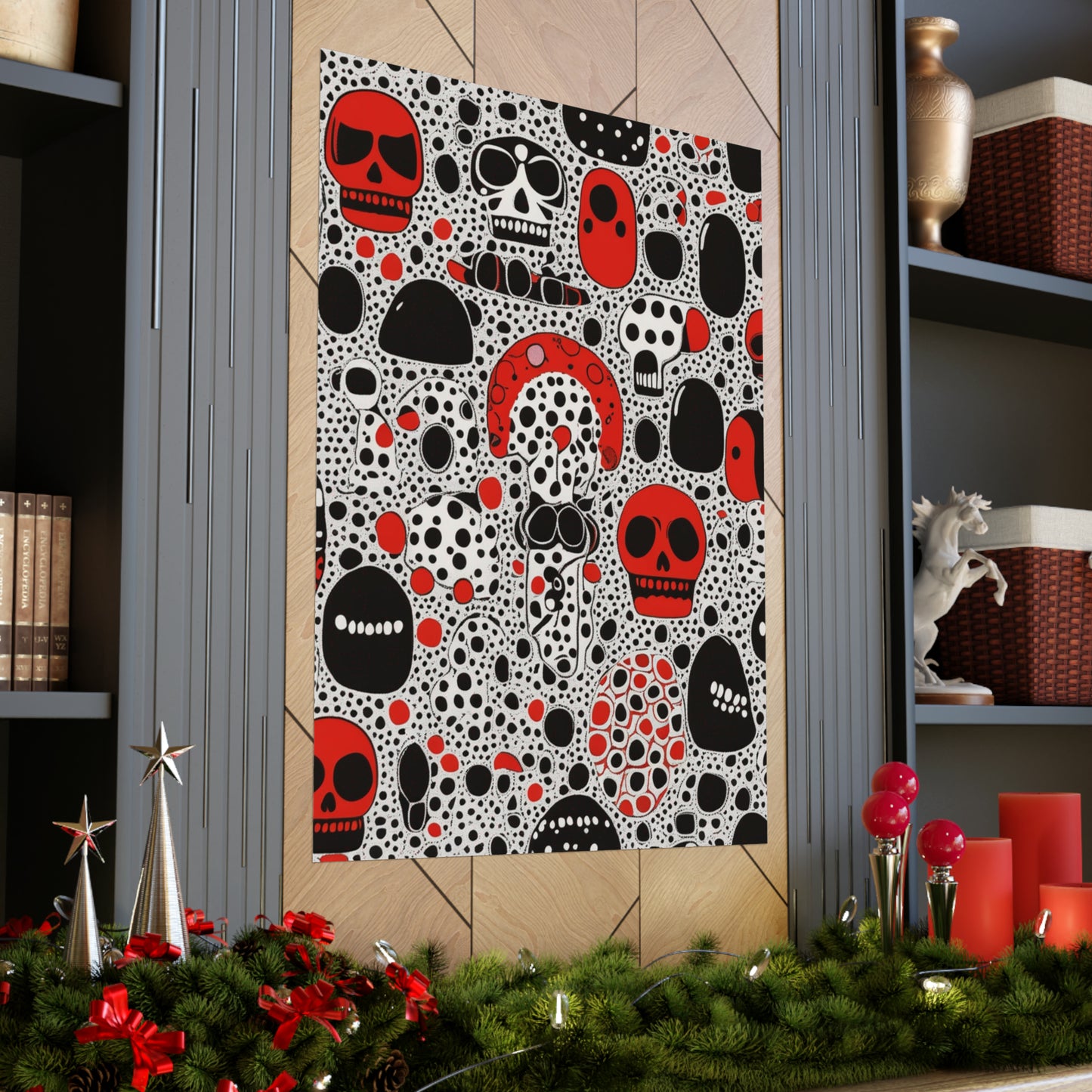 "Yayoi Kusama-Inspired 'Death' Poster Prints" by PenPencilArt