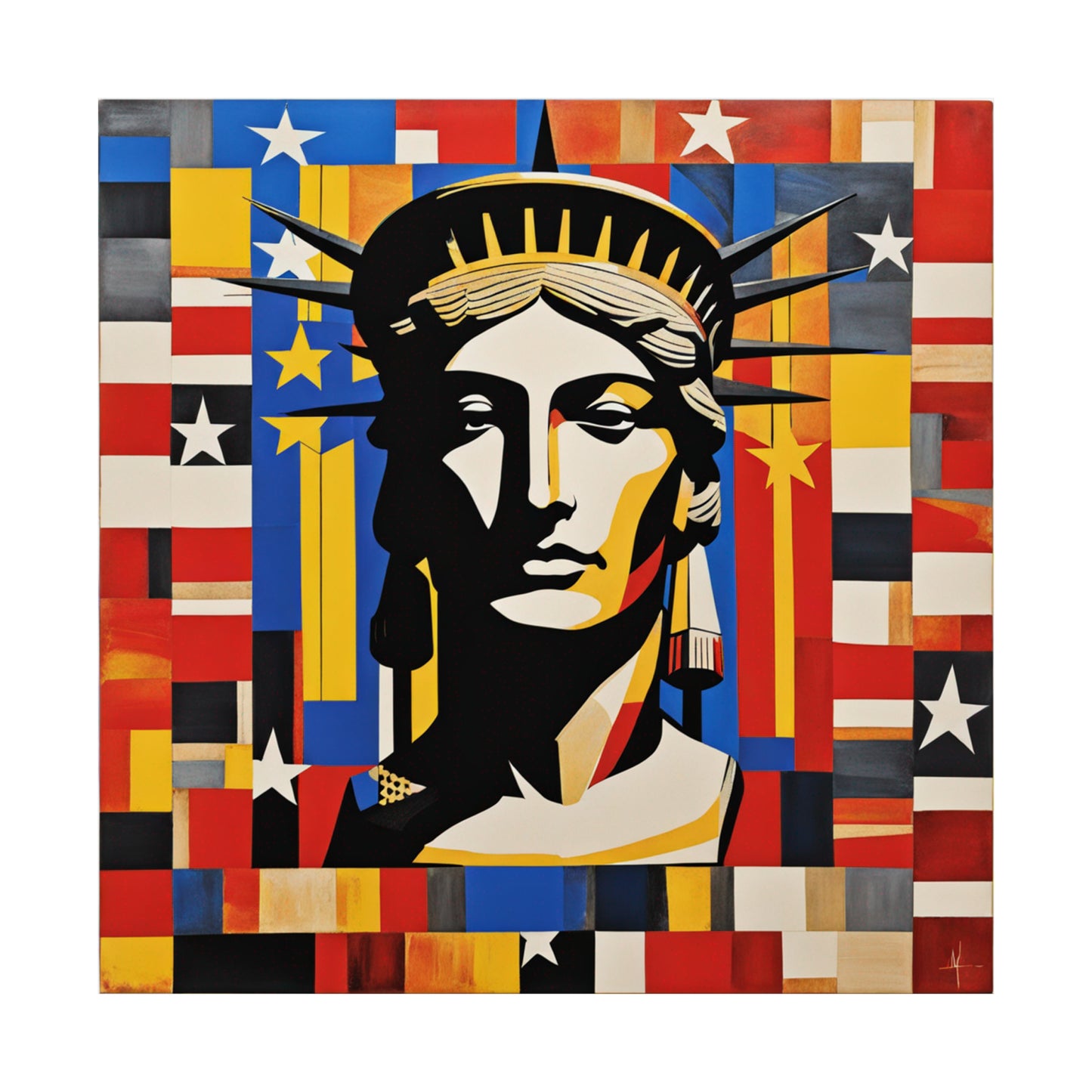 "Justice Poster Print Inspired by Jasper Johns | Creative Art Print" by PenPencilArt