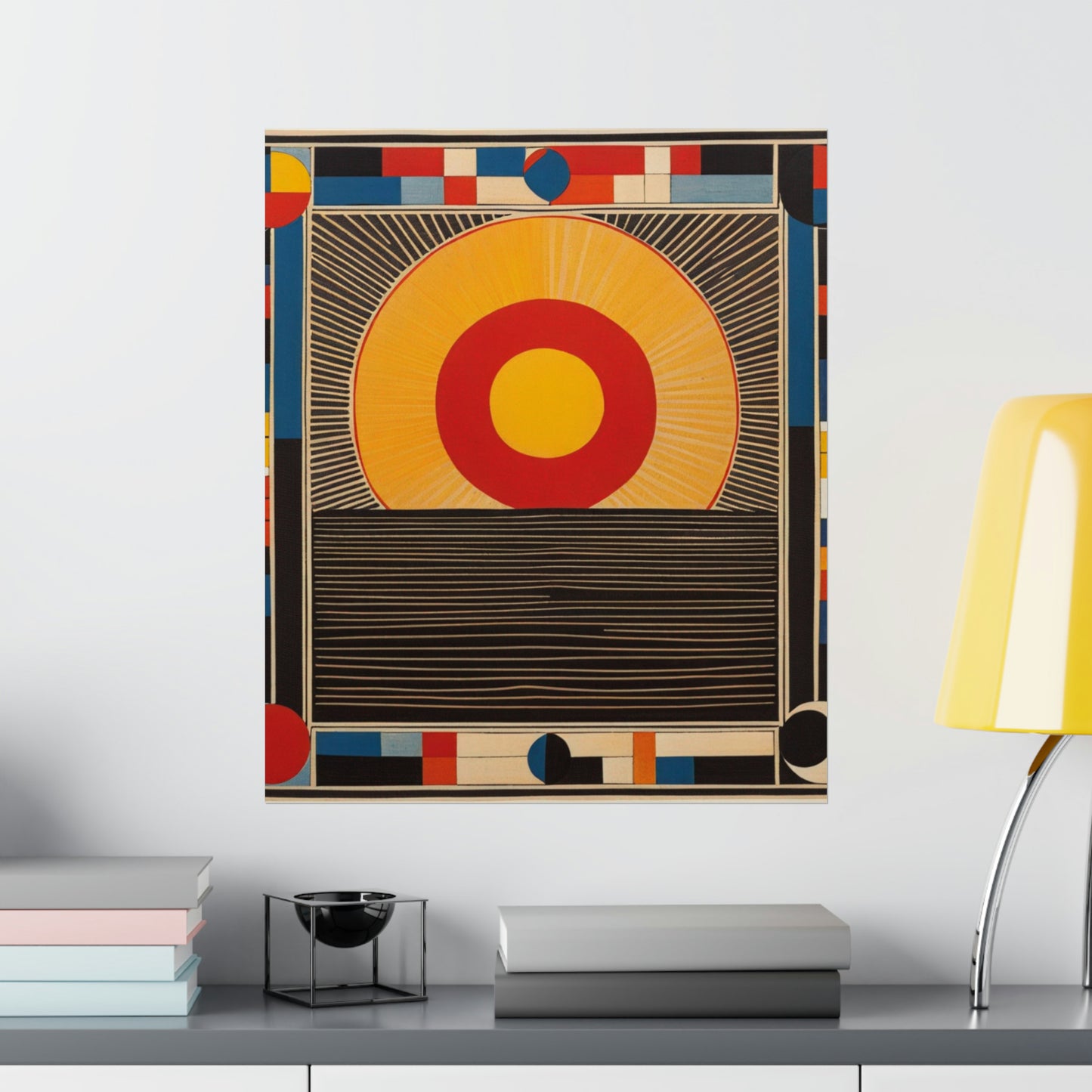 "Kazimir Malevich Style 'The Sun' Art Poster Print" by PenPencilArt