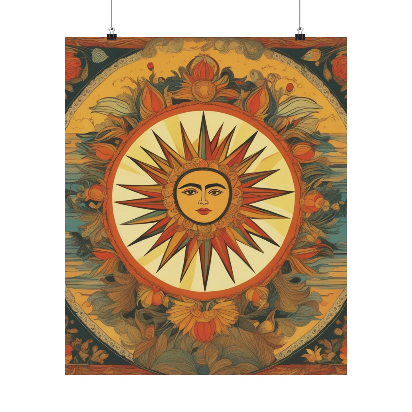 "Frida Kahlo-Inspired "The Sun" Poster Print" by PenPencilArt