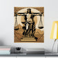 "Da Vinci-Inspired Justice Poster Print: Wall Art for Your Home" by PenPencilArt