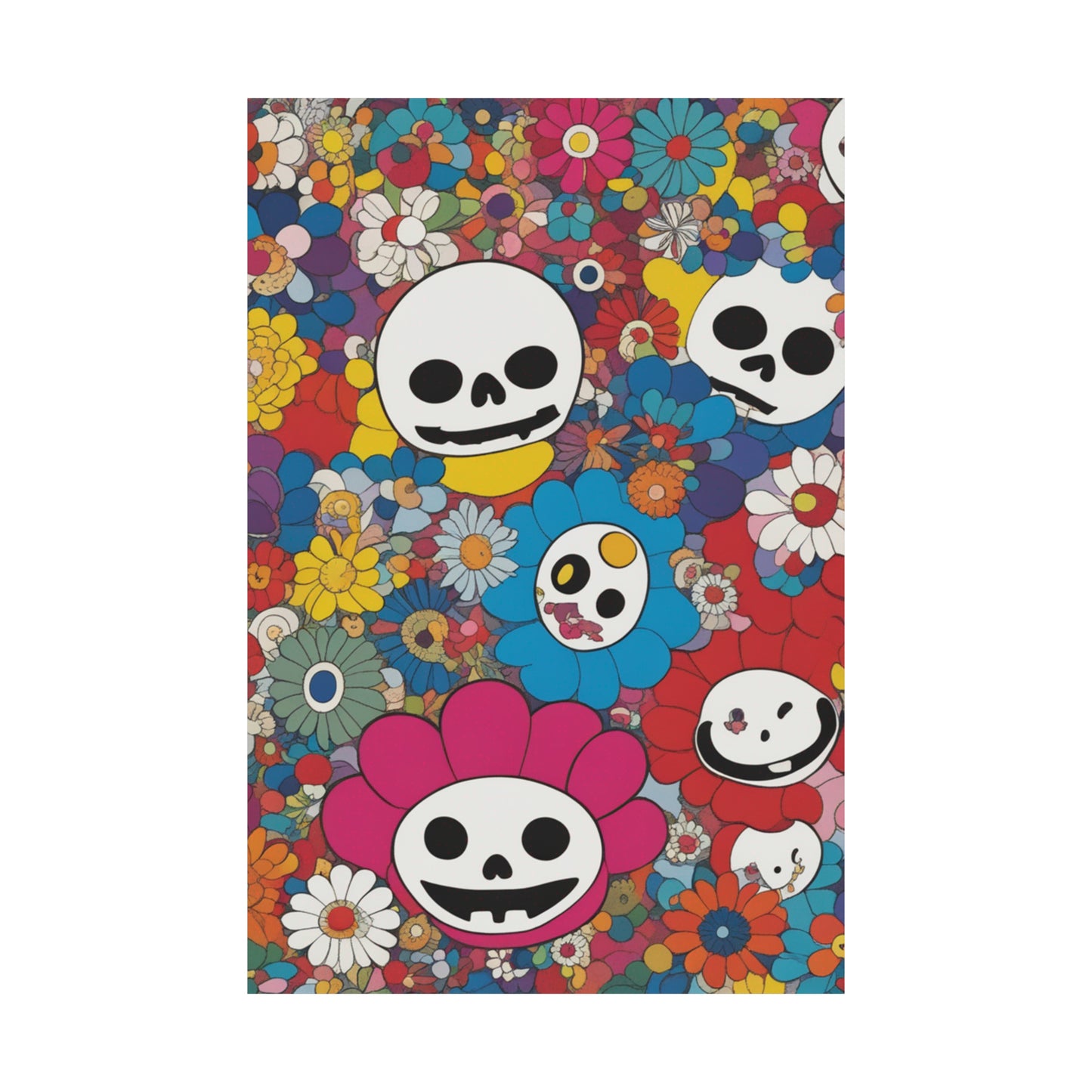 "Takashi Murakami-Inspired Death Print Poster" by PenPencilArt