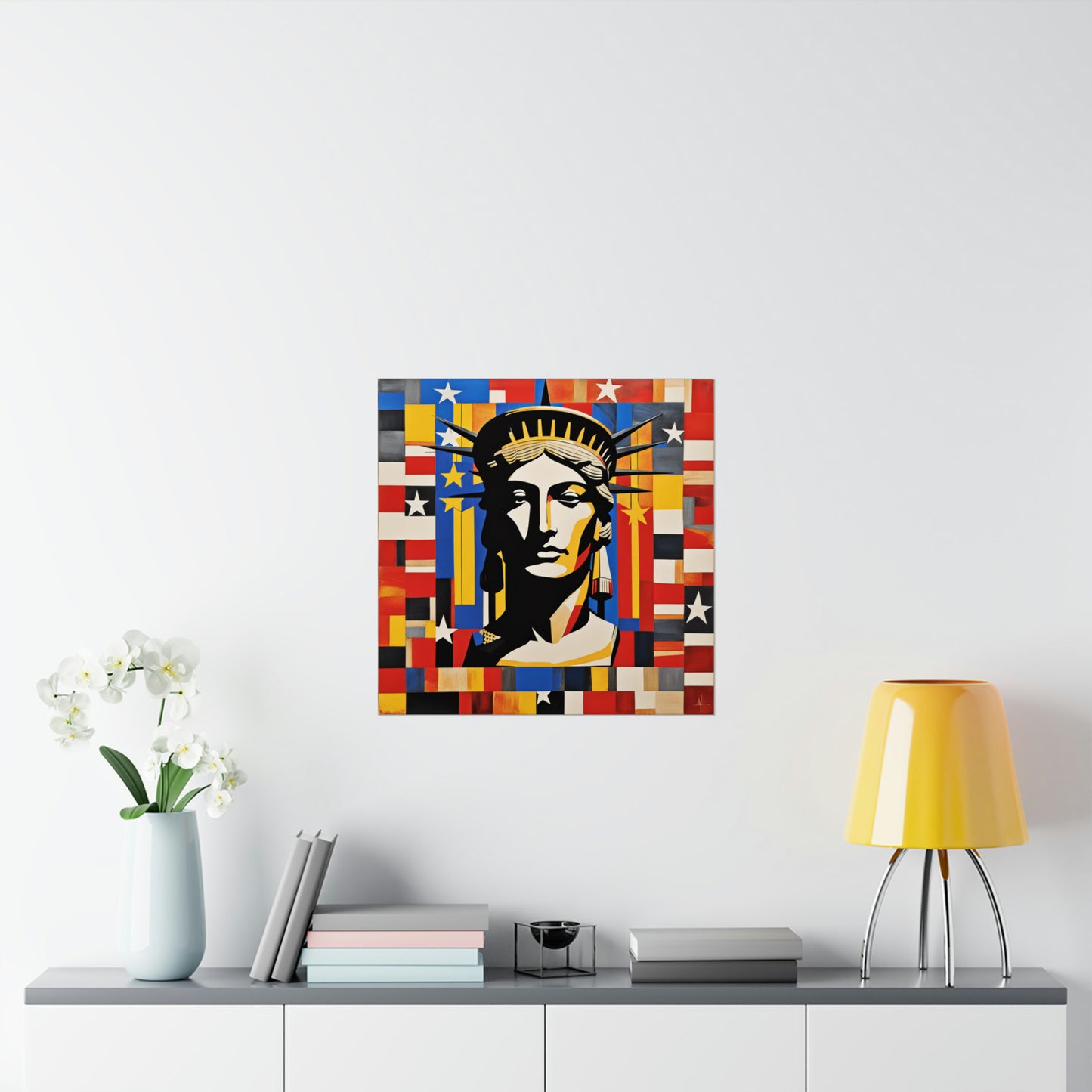 "Justice Poster Print Inspired by Jasper Johns | Creative Art Print" by PenPencilArt