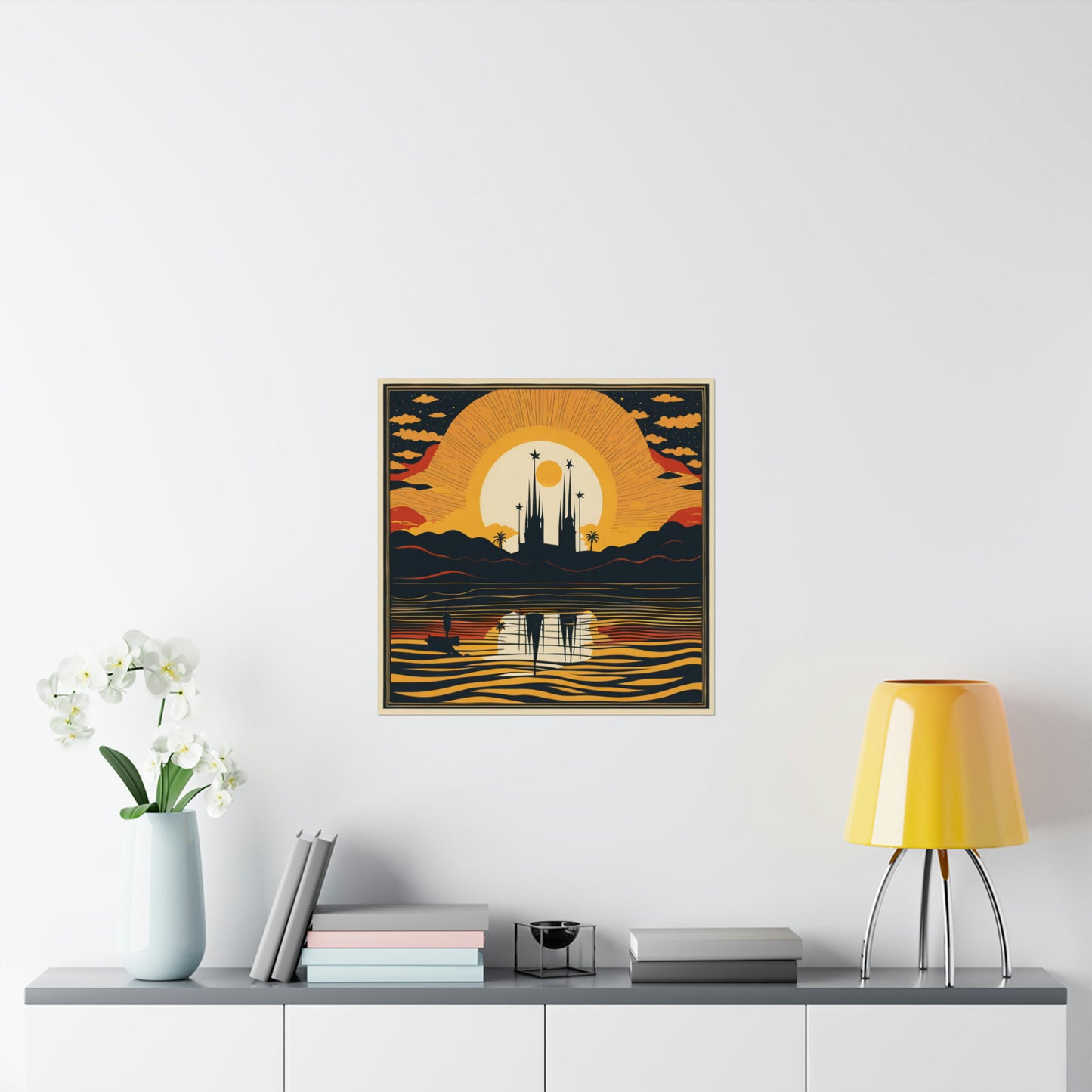 "Clyfford Still-Inspired 'The Sun' Poster Print" by PenPencilArt